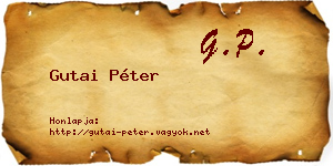 Gutai Péter névjegykártya